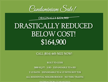 Tablet Screenshot of harringtoncondominiums.com